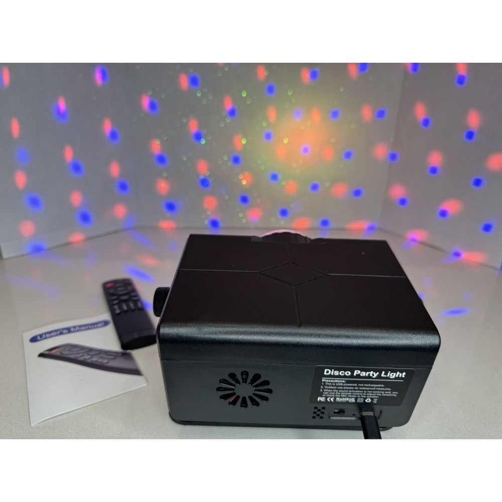 Disco Party Light Sound Activated DJ Laser Projector with Remote RGB LED Strobe - Picture 3 of 10